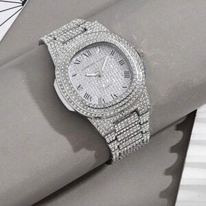 ICED OUT MEN’S WATCH (silver)